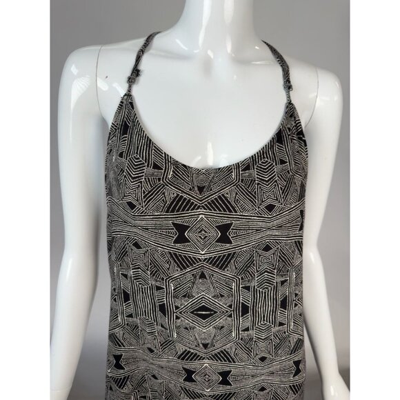 Roxy Black & White Like Its Hot Dress XL Geometric Print Racerback Sleeveless 1 - Picture 13 of 16